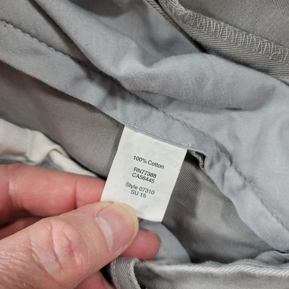 J Crew Slim Fit Chino Pants Mens 34x30 Light Grey‎ The Driggs Flex
